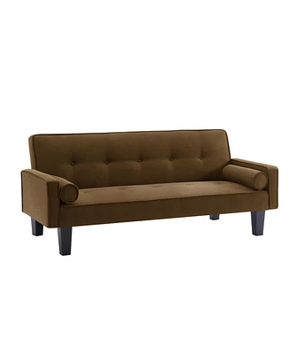 Simplie Fun Mid-Century Modern Velvet Sofa Style Meets Comfort