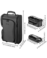 Byootique Portable Makeup Case Cosmetic Rolling Carry-on Bag Shoulder Organizer