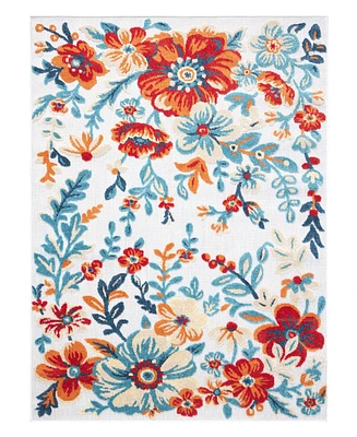 Town & Country Living Hibiscus Bloom Modern Floral 3'11"x5'2" Area Rug