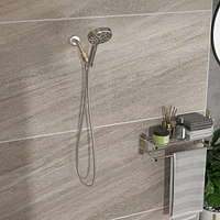 Streamdale Furniture Multi Function Adjustable Hand Shower - 8-Function Hand Shower, Brushed Nickel