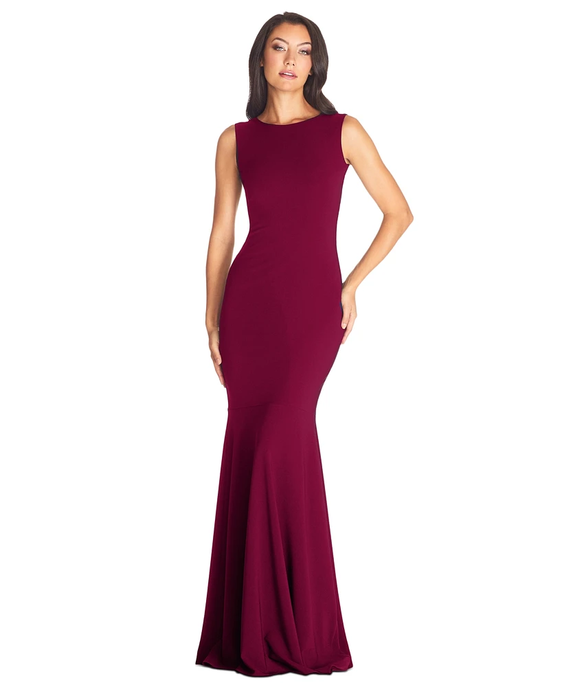 Dress the Population Women's Leighton V-Back Gown