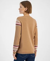 Tommy Hilfiger Women's Fair Isle V-Neck Sweater