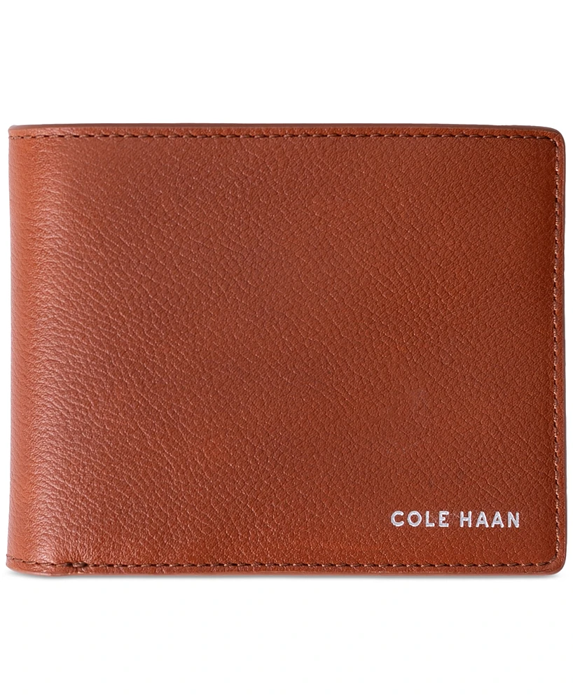 Cole Haan Men's Luxe Rfid Boxshine Extra Capacity Bifold Wallet