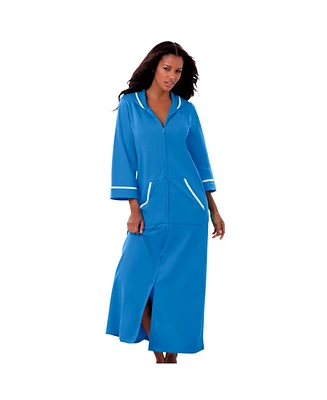 Dreams & Co. Plus Long French Terry Robe