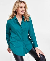 I.n.c. International Concepts Women's Embellished Blouse, Created for Macy's