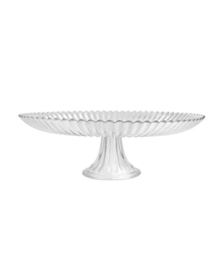 Fortessa Archie Clear Large Cake Stand 13x4.1"