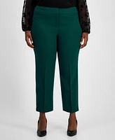 Kasper Plus Straight-Leg Pants