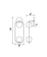 Cwi Lighting Celeste 2 Light Sconce