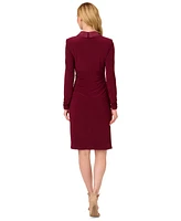 Adrianna Papell Women's Jersey Tuxedo Sheath Dress