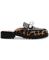 Betsey Johnson Women's Norah Embellished Lug-Sole Slip-On Loafer Flats