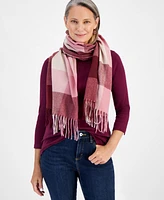 Style & Co Women's Buffalo Check Soft Scarf, Created for Macy's