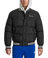 Champion Men's Quilted Full-Zip Varsity Puffer Jacket