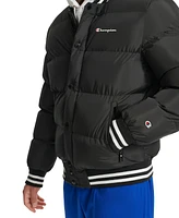 Champion Men's Quilted Full-Zip Varsity Puffer Jacket