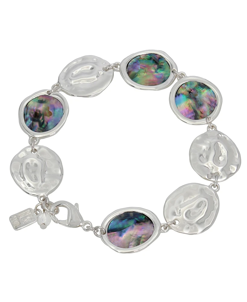 Robert Lee Morris Soho Abalone Link Bracelet