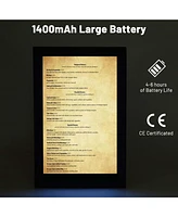 WeChef 4 Pack Led Backlit Menu Cover Leatherette Wine List Check Bill Holder Displayer Single Panel Fits 8"x14" Paper