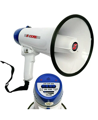 5 Core Megaphone Bullhorn Speaker 20W Bull Horn Battery Power Cheer Megafono 300 Meters Range Loudspeaker