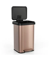 Sugift 13.2 Gallon Step Trash Can with Soft Close Lid and Deodorizer Compartment