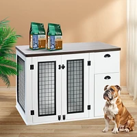 Streamdale Furniture Stylish Dog Crate Safe Haven & Storage Solution for Your Furry Friend