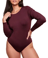 Adore Me Plus Ofra Long-sleeve Bodysuit