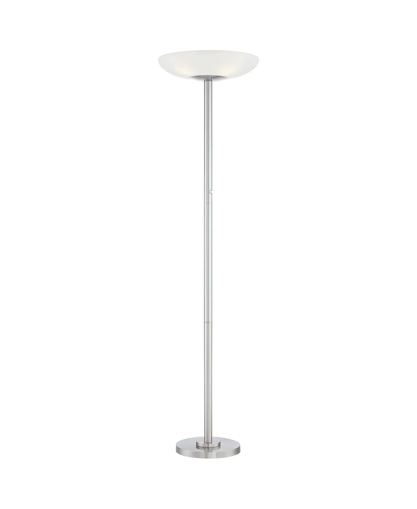 Possini Euro Design Meridian Modern Torchiere Floor Lamp Standing Led 4