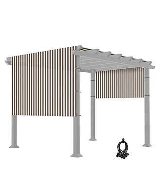 Yescom 8x16 Ft Universal Pergola Canopy Replacement Cover Sun Shade Rod Pocket Garden