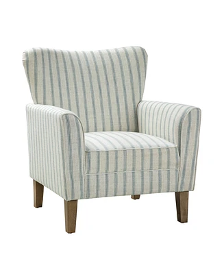 Hulala Home Upholstered Warren Armchair with Solid Wood Legs