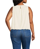 Lands' End Plus Lightweight Jersey Tank Top