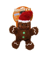 Mighty Microfiber Ball Med Gingerbread Man, Christmas Dog Toy