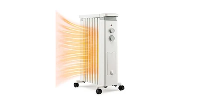 Slickblue 1500W Portable Oil Filled Radiator Heater with 3 Heat Settings