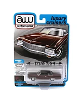 Auto World 1/64 2022 Release 4A, Luxury Cruisers - 1970 Chevrolet Impala, Black Cherry