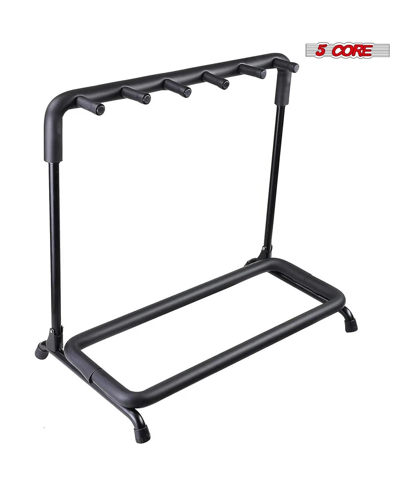 5 Core Guitar Rack Stand Heavy Duty 5 Guitars Holder Universal Multi Storage for Band Stage Acoustic Electric and Bass Soporte Para Guitarra