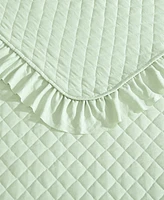 Closeout! Laura Ashley Claire 3 Piece Quilt Set, King