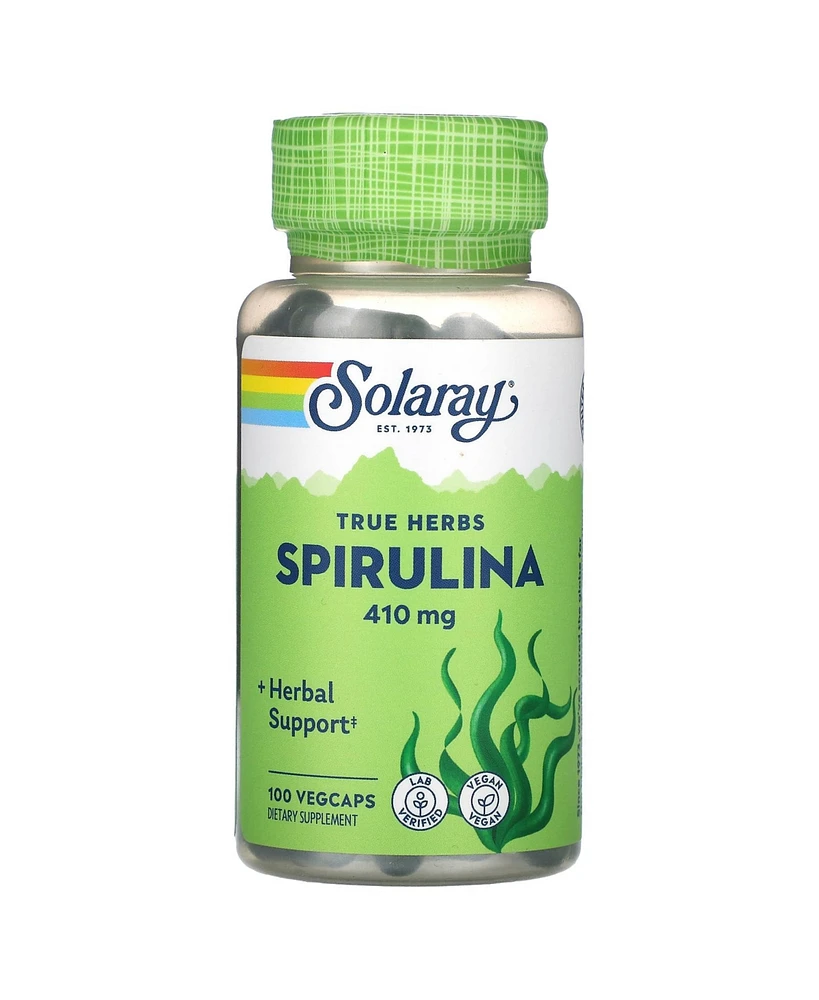 Solaray True Herbs Spirulina 410 mg