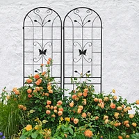 Streamdale Furniture Extendable Garden Trellises 80" Tall, Rust-Resistant, Supports Vines & Climbing Plants