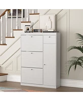 Simplie Fun Modern and Compact Shoe Cabinet Sleek Design, Ample Storage, Adjustable Shelves