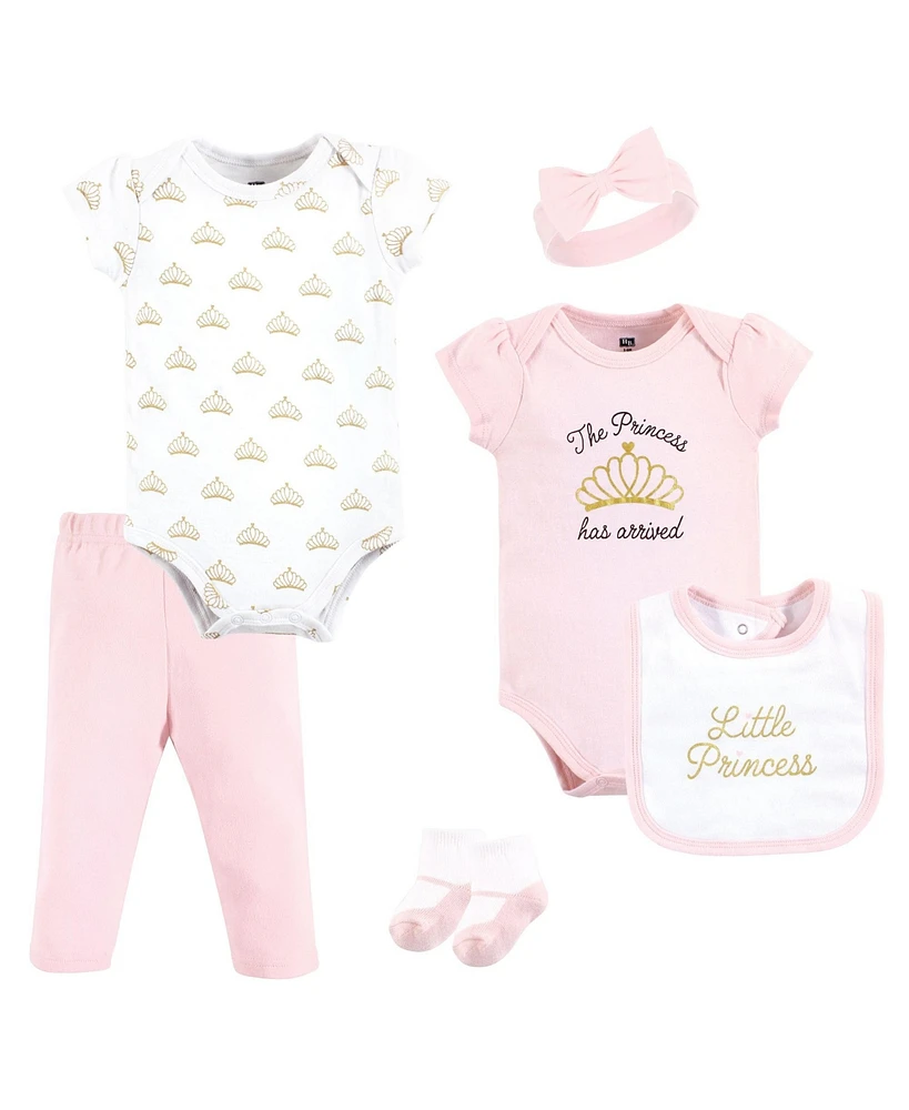 Hudson Baby Baby Girls Cotton Layette Set Princess