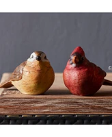 Slickblue Realistic Painted Tabletop Bird Figurine (Set of 12)