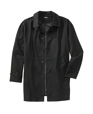 KingSize Men's Big & Tall Water-Resistant Trench Coat