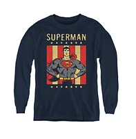 Dc Comics Boys Youth Retro Liberty Long Sleeve Sweatshirts