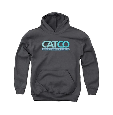 Supergirl Youth Catco Logo Pull Over Hoodie / Hooded Sweatshirt