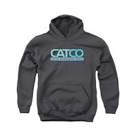 Supergirl Boys Youth Catco Logo Pull Over Hoodie / Hooded Sweatshirt