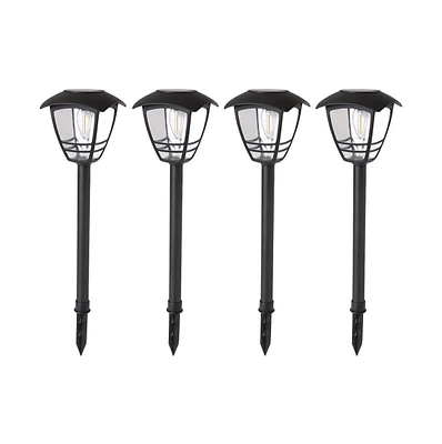 Maggift 4 Pack Vintage Solar Pathway Lights