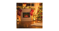 Slickblue 26 Inch Recessed Electric Fireplace heater with Remote Control