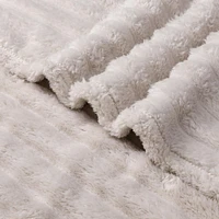 Kate Aurora Modern Lux Ultra Soft & Plush Ribbed Accent Throw Blanket - 50 in. W x 60 L Navy