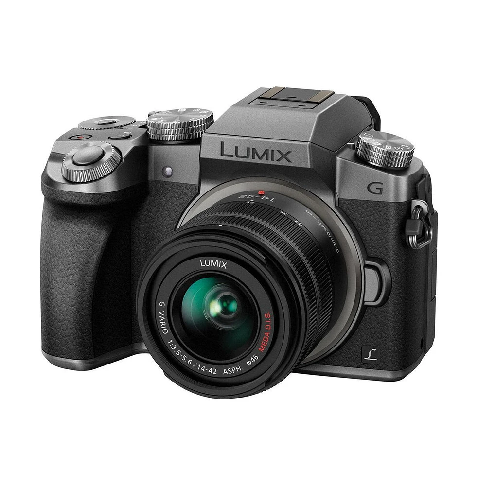 Panasonic Lumix G7 Mirrorless Camera with 14-42mm f/3.5-5.6 Lens (Silver)