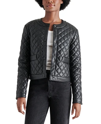 Steve Madden Women's Martine Faux-Leather Long-Sleeve Jacket