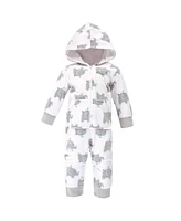 Hudson Baby Baby Boys Fleece Jumpsuits, Coveralls, and Playsuits 2pk, Elephants