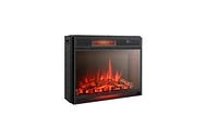 Slickblue 28 Inch Electric Freestanding and Recessed Fireplace with Remote