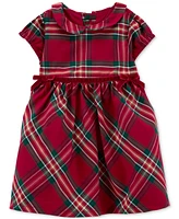 Carter's Baby Girls Plaid Sateen Holiday Dress