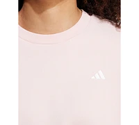 adidas Women's Essentials Feel Cozy Logo Fleece Sweatshirt